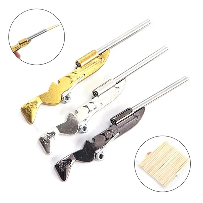 Outdoor Hunting Toys - Mini kürdan Gun Guntoy Toothpickgun komik