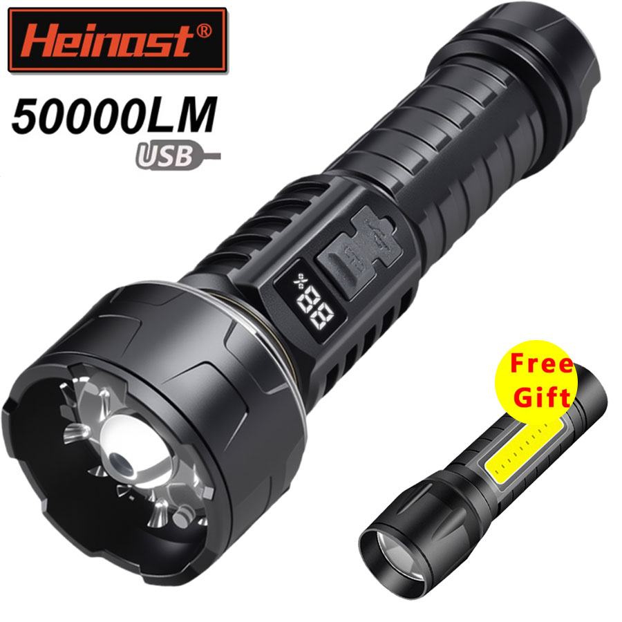 Tactical Flashlight Rechargeable - Yüksek Güçlü Led El Fenerleri Taktik