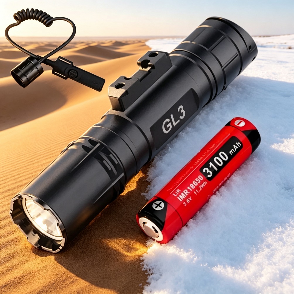Tactical Flashlight Rechargeable - Klarus GL3 Taktik El Feneri, 2100
