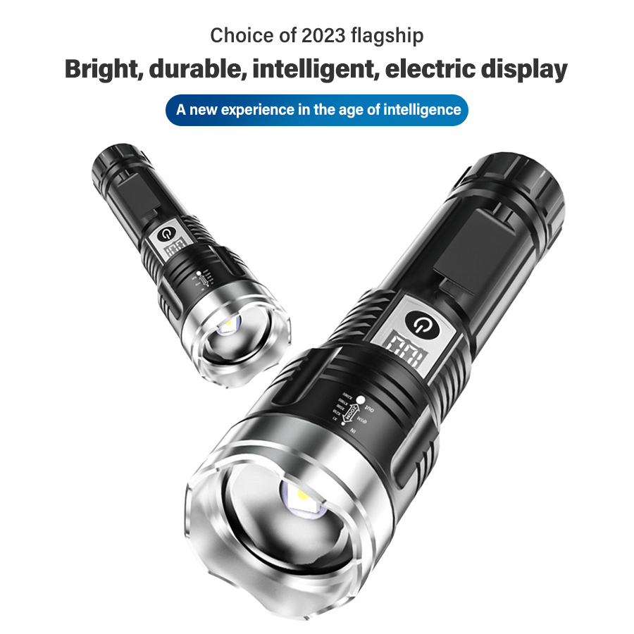 Yüksek Güçlü 200000LM LED El F - Tactical Flashlight Rechargeable incelemesi ve fiyatı