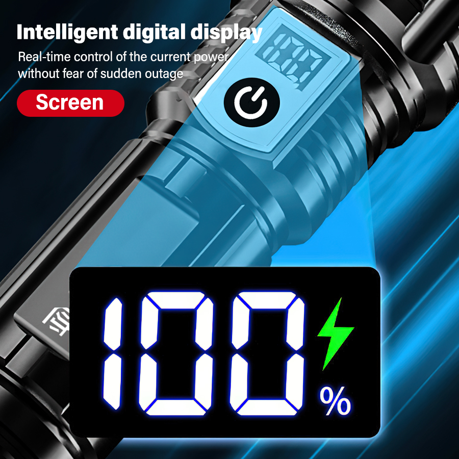 Yüksek Güçlü 200000LM LED El F - Tactical Flashlight Rechargeable incelemesi ve fiyatı