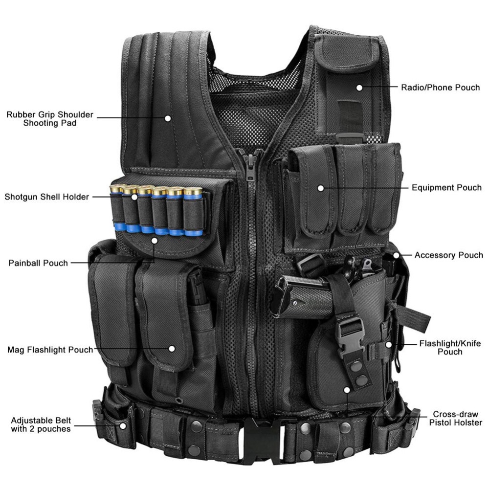 Ayarlanabilir Molle Taktik Yel - Outdoor Hunting Vest incelemesi ve fiyatı
