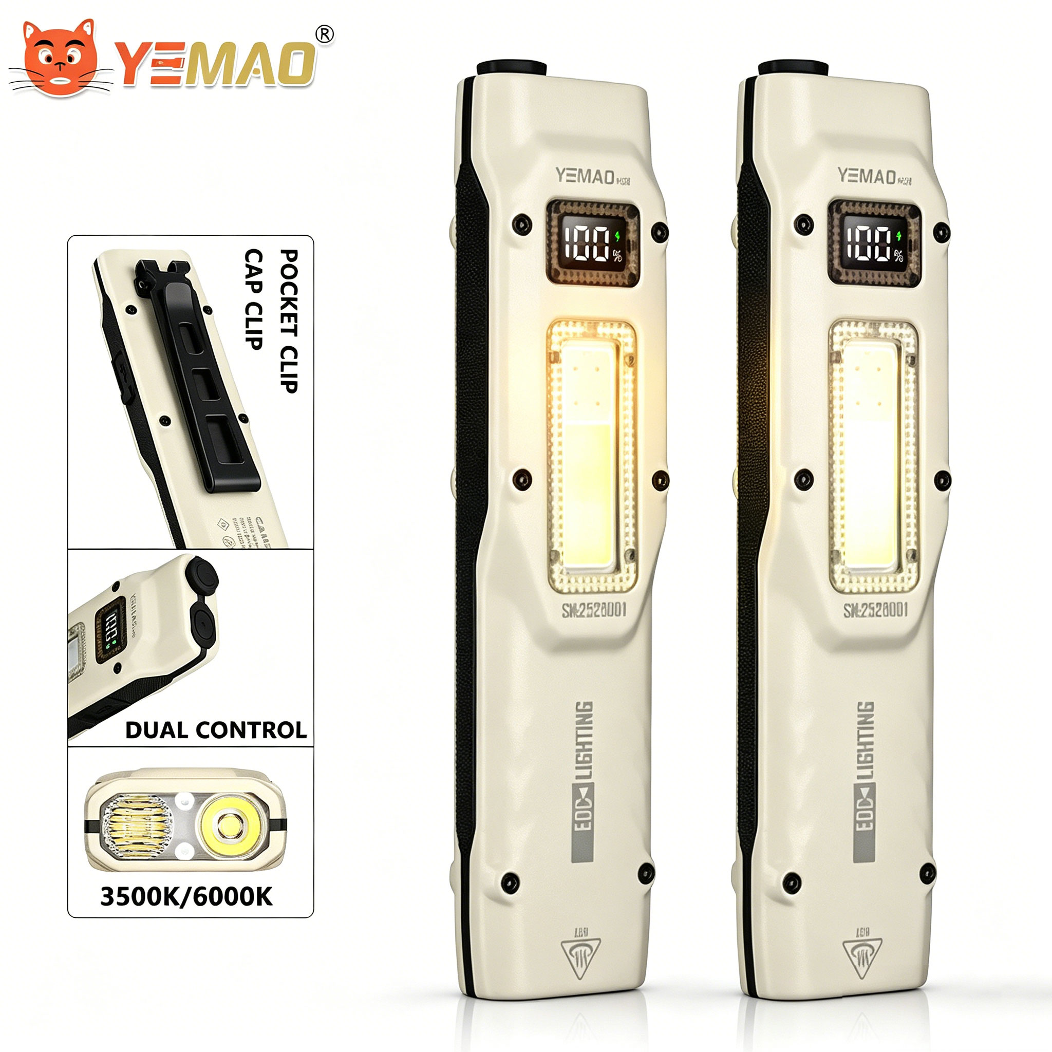 Taşınabilir 880LM YEMAO M28 Ul - Tactical Flashlight Rechargeable incelemesi ve fiyatı