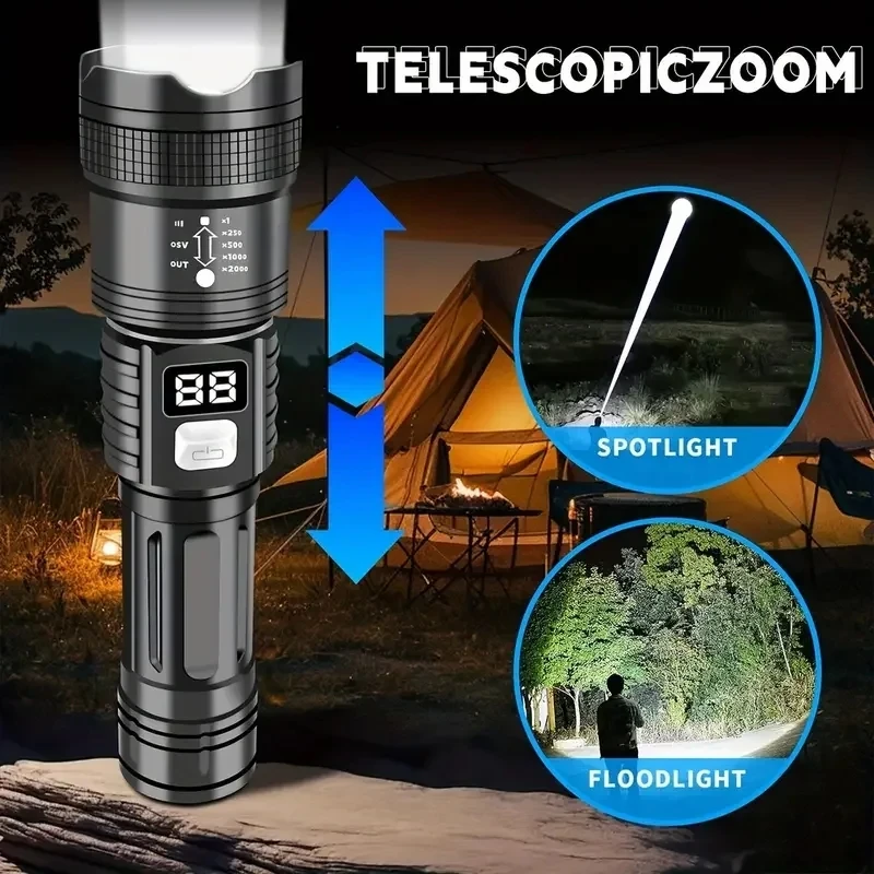 100000LM Süper Parlak Led El F - Tactical Flashlight Rechargeable incelemesi ve fiyatı