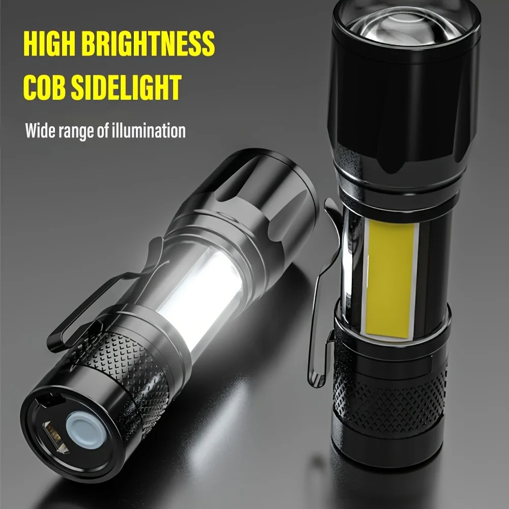 Taşınabilir COB + LED Kamp Işı - Tactical Flashlight Rechargeable incelemesi ve fiyatı
