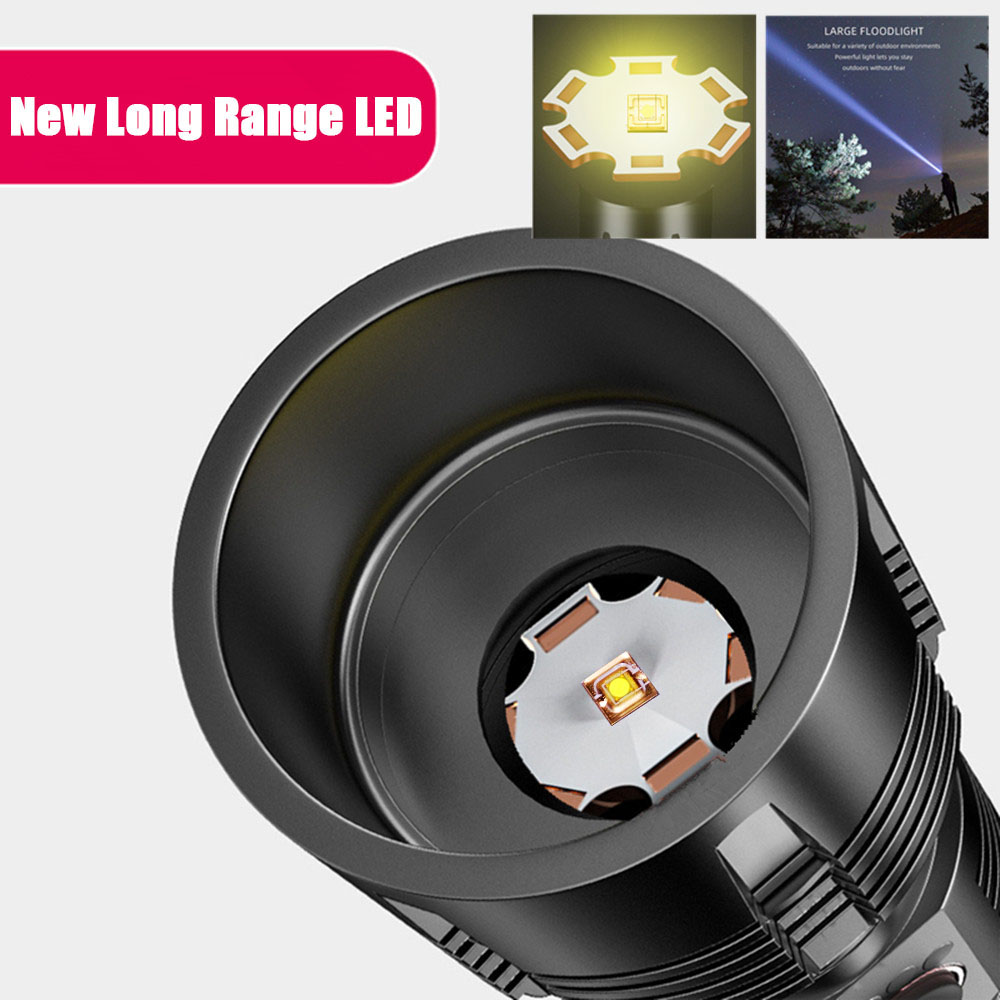 En güçlü uzun menzilli LED el  - Tactical Flashlight Rechargeable incelemesi ve fiyatı