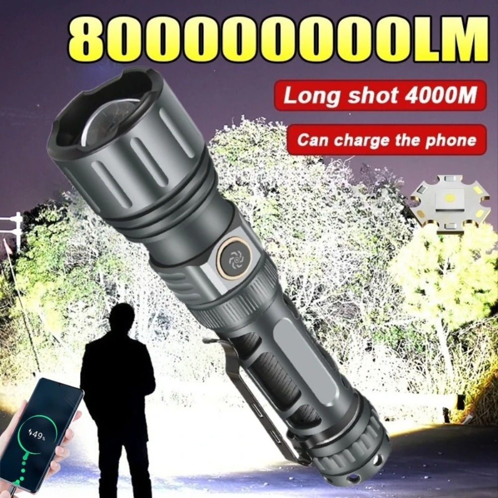 Süper Parlak El Feneri Taşınab - Tactical Flashlight Rechargeable incelemesi ve fiyatı