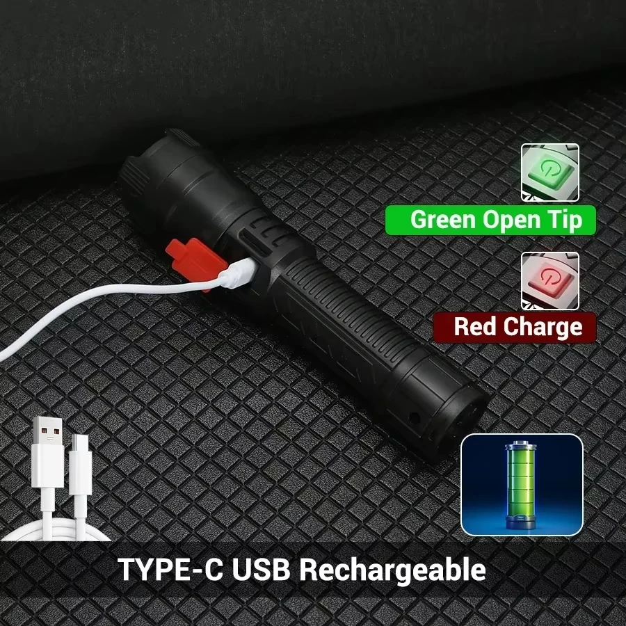 Yüksek Güçlü 1000LM LED El Fen - Tactical Flashlight Rechargeable incelemesi ve fiyatı