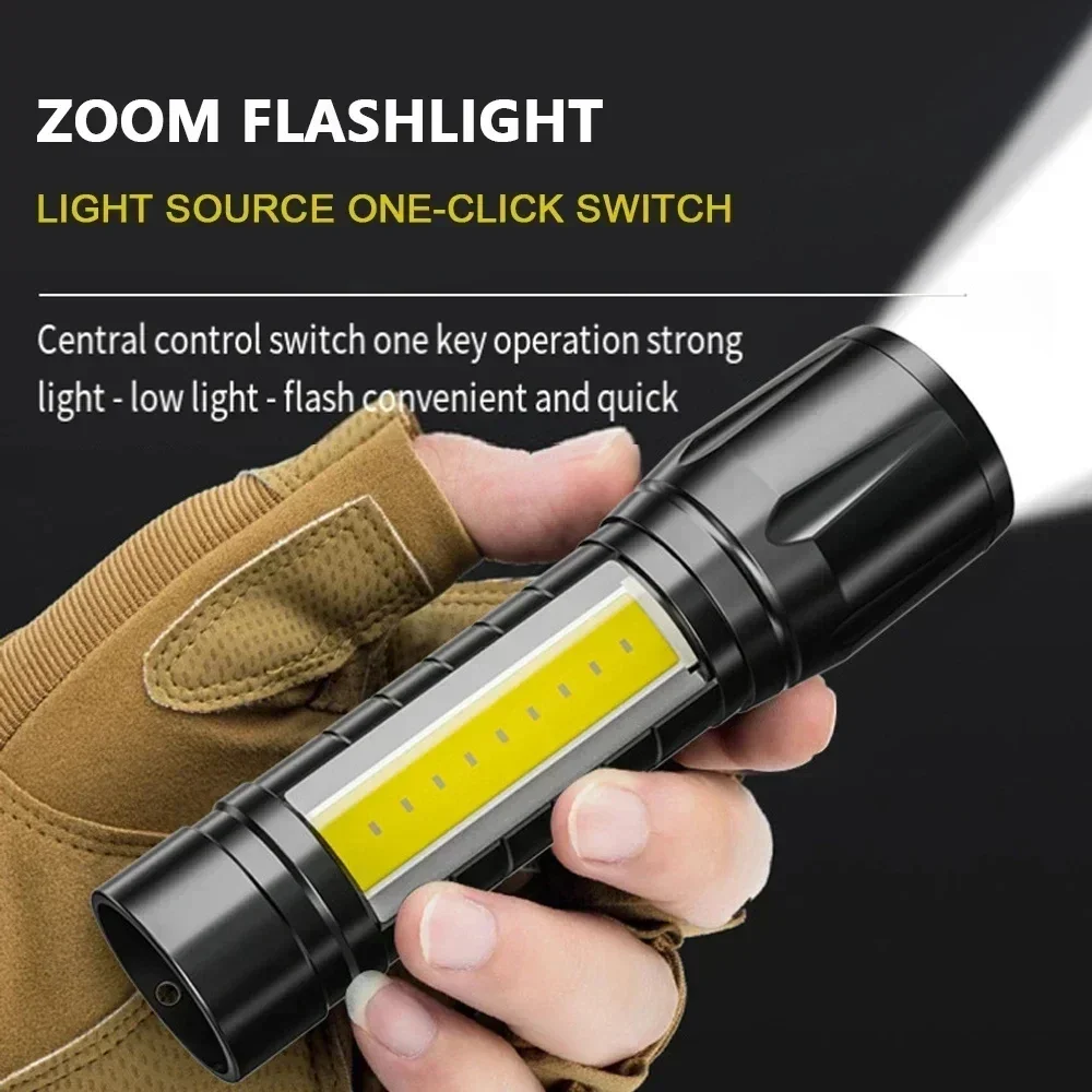 Taşınabilir COB + LED Kamp Işı - Tactical Flashlight Rechargeable incelemesi ve fiyatı