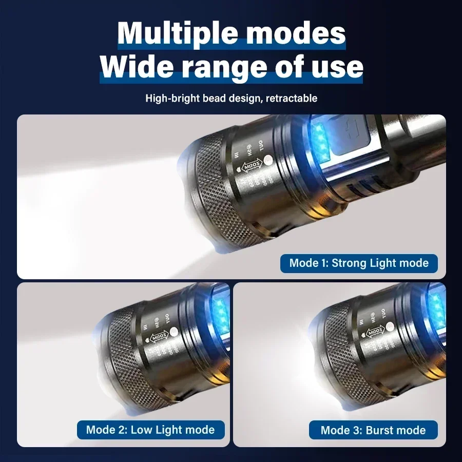 Taktik LED El Feneri 2000LM US - Tactical Flashlight Rechargeable incelemesi ve fiyatı